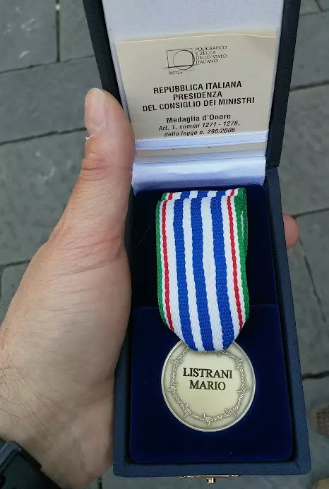 20 settembre 2025: la giornata nazionale imi, dedicata agli internati militari italiani 4 Medaglia d'onore anei a mio nonno, listrani mario
