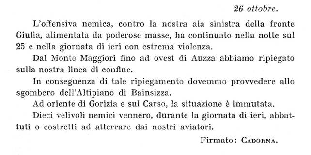 La battaglia di caporetto, cronaca giorno per giorno (24–30 ottobre 1917): cronaca, luoghi e reparti in campo 4 Image 1