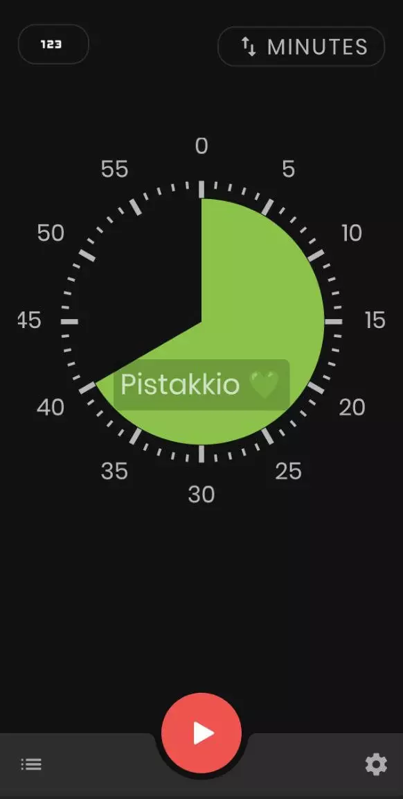 Le migliori pomodoro app per android (e perché alla fine conta altro) 3 Timer pomodoro su smartphone con interfaccia circolare e countdown attivo nell’app visual timer, visualizzazione del tempo rimanente e pulsante di avvio su sfondo scuro, esempio di tecnica pomodoro su android. Immagine generata da ai, a cura di fabrizio gabrielli, seo expert, ceo & founder di agenzia seo pistakkio.